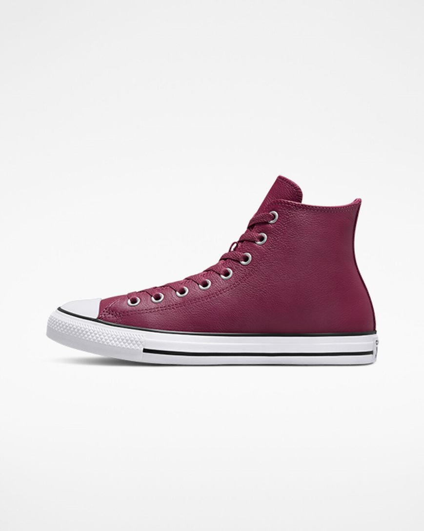 Tenisky Vysoke Converse Chuck Taylor All Star Kozene Panske Ruzove | SK F5RYM6